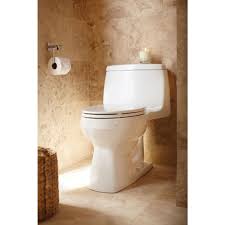 Kohler Santa Rosa Comfort Height 1 Piece 1 28 Gpf Compact Elongated Toilet With Aquapiston Flush Technology In White K 3810 0 At The H Toilet Kohler Beige Tile