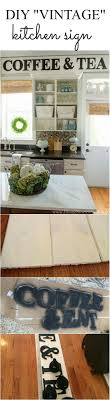 how to make a vintage kitchen sign