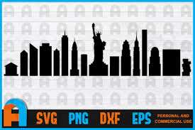 See more ideas about skyline silhouette, new york skyline silhouette, new york skyline. New York City Skyline Silhouettes Nyc Grafik Von Aartstudioexpo Creative Fabrica