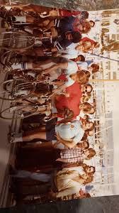 The Schwinn teams. Men, 1st place: (L to R) Art Armour, Tim Potter, John  Pfeiffelman, Timothy Jones, Jack Sheehan. Women: (2nd place) (L to R): Laura  Eisler, Betsy Elliot, Laurie Chase (other