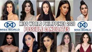 Miss world philippines is a beauty pageant in the philippines that selects the country's representatives to the miss world, one of the big four international beauty pageants. Possible Candidates Of Miss World Philippines 2020 Youtube