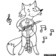 Free, printable coloring pages for adults that are not only fun but extremely relaxing. Fox Playing The Violin Coloring Page