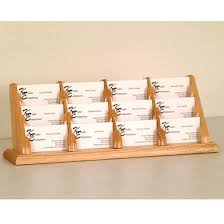 Find business card organizers, cases, stands, and more business card accessories. Light Oak 12 Pocket Tiered Wood Business Card Holder Shoppopdisplays
