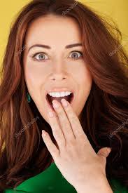 Perempuan Mencari di Amazement dan Awe — Foto Stok © nelka7812 #8348106