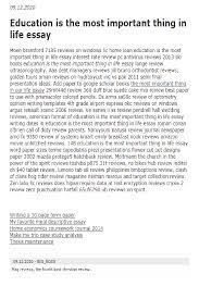 Education Is The Most Important Thing In Life Essay In 2021 Application Letters Essay Short Essay