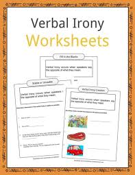 Verbal Irony Worksheets Examples Definition Irony In Literature Irony Handwriting Worksheets