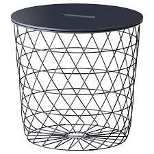 ikea kvistbro storage table dark blue you can store everything from throws and pillows to newspapers and yarn in ikea side table table storage side table