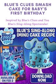Dj slip is spinning the tracks, mr. Blue S Clues Smash Cake For Baby S First Birthday