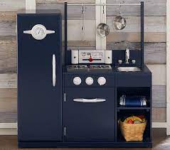 Navy All In 1 Retro Kitchen Play Kitchen Accessories Pottery Barn Kid Kitchen Pottery Barn Kids Kitchen Set