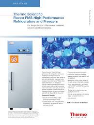 Brochure Revco Fms High Performance Refrigerators And