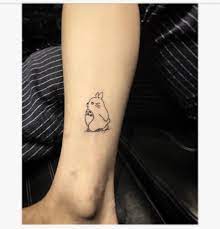 Some say the character totoro is more loved than mickey mouse! Totoro Tattoo On The Ankle