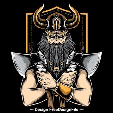Free cdr logos ready to be used in coreldraw. Viking Tattoo Logo Design Vector Free Download
