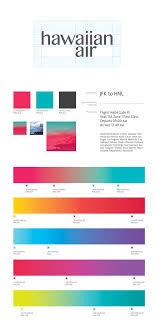 Hawaiian Airlines Rebrand On Behance Paleta De Color Paletas Emocional