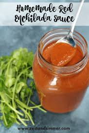 Homemade Red Enchilada Sauce Zest Simmer Recipe Red Enchilada Sauce Homemade Enchilada Sauce Enchilada Sauce