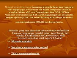 Kecill apa yang boleh anda buat jika kereta terbabit diletakkan di dalam perkarangan rumah anda, jauh dari jalan raya awam? Kemalangan Jalan Raya Nilai Mematuhi Peraturan Dan Undangundang
