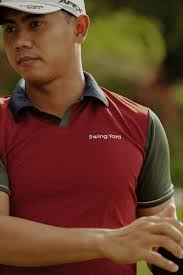 Swing Yard Niki Polo Shirt Maroon Pakaian Olahraga Golf
