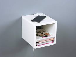 Take a look at the low tables, standing less than 50 cm high, for a real boutique hotel look. Amazon Com Mini Cubby Floating Nightstand Small Wall Mount Side Table Narrow Bedside Table Handmade