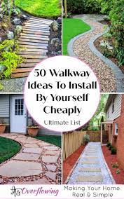 50 Walkway Ideas To Install By Yourself Cheaply Walkway Landscaping Backyard Walkway Backyard Landscaping