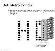 Explanation and working of of Dot Matrix Printers - Impact ...