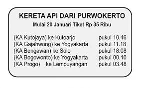 Berikut ini jadwal terbaru kereta api pramex, sriwedari ac, sidomukti, madiun jaya yogyakarta ke solo dan solo ke yogyakarta. Harga Tiket Ka Purwokerto Solo Hanya Rp 35 Ribu Tribun Jateng