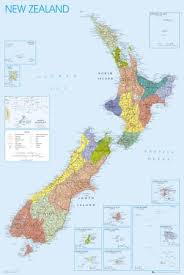 New Zealand Map Posters Allposters Com Map Of New Zealand Map Poster Political Map