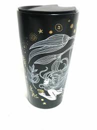 Ebay is here for you with money back guarantee and easy return. Starbucks 12 Oz Mermaid Black White Gold Ceramic Travel Mug For Sale Online Ebay