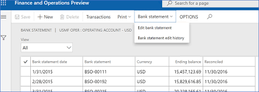 Every month, your bank prepares a statement showing all of your transactions. Edit Bank Statement Date And Bank Statement Id Release Notes Microsoft Docs