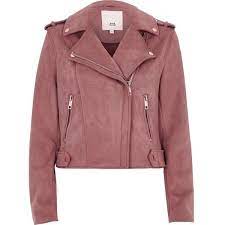River Island Pink Biker Jacket 100 Liked On Polyvore Featuring Outerwear Jackets Tops Veste Pink Pink Moto Jacket Pink Biker Jacket Red Jacket Outfit