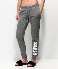 k swiss triple crown grey jogger sweatpants