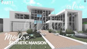 My builders and i build houses or other things in bloxburg! Roblox Bloxburg Light Grey Modern Family Mansion Part 1 Speedbuild Tour Cxlixia Youtube