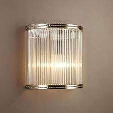 Ribbed Glass Wall Light Assorted Shapes Wall Lights Glass Wall Lights Glass Wall