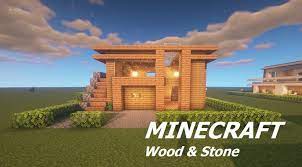 This is the fourth house in a series of modern houses by balaj and the one house which we here at mcpedl think is one of the better ones we have seen so far for minecraft pe. Modern House With Only Wood And Stone Minecraft Map