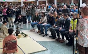 Japan 🇯🇵 Festival 2024 Society Chair Derrick Redding and Yoshiko Redding  attended the Tea 🍵 Ceremony with Deputy Consul General Kentaro Yamane  @detroitcgj and Mayor Justin Fischer of @cityofnovi. Festival goers enjoyed