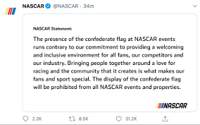 The national association for stock car auto racing (nascar) makes and enforces numerous rules and regulations that transcend all racing series. Nascar Bans Confederate Flag Advance Auto Parts Signs On As Sponsor 06 11 2020