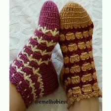 177 Likes 12 Comments Patik Dunyasi Handmade Socks Emelhobievi On Instagram Patik Corablarim Si Knitting Accessories Crochet Slippers Crochet Shoes