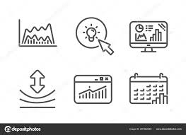 Energy Resilience And Website Statistics Icons Set