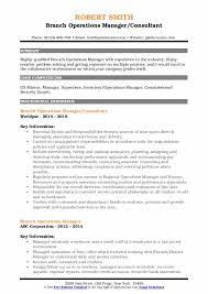 We are looking for a talented branch manager to assign and direct all work performed in the branch and to supervise all areas of operation. Branch Operations Manager Resume Samples Qwikresume