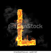 ✓ click to find the best 92 free fonts in the fire style. Burning And Flame Font L Letter Over Black Background Canstock