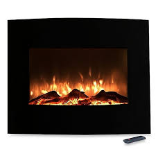 Get the look and feel of wood or gas burning fireplace without the fire hazard concerns, too! Northwest Mini Curved Glass Electric Fireplace Heater In Black Bed Bath Beyond