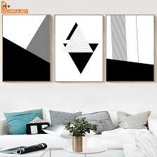 Check spelling or type a new query. Geometric Stripes Abstract Wall Art Canvas Painting Nordic Posters And Prints Black White Wall Pictures For Living Room Decor Shopee Philippines