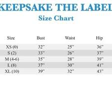 Keepsake The Label Size Chart Trovoadasonhos