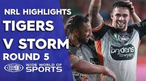 Telstra premiership round 19 storm vs wests tigers telstra premiership. Nrl Highlights Wests Tigers V Melbourne Storm Round 5 Youtube