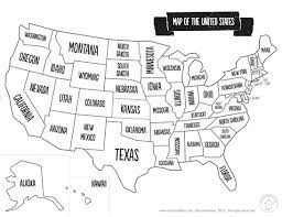 United states map blank with states colored and black white by mrfitz. Printable Map Of The Usa Mr Printables