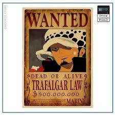 Check spelling or type a new query. One Piece Anime Wanted Poster Trafalgar Law Bounty Official Merch One Piece Store