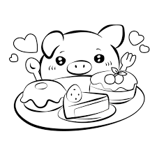 Dibujo Para Colorear Kawaii
