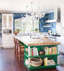 colorful kitchen island