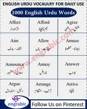 English Words In 2020 English Words Basic English Sentences English Vocabulary Words