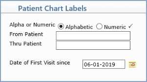 Patient Chart Labels