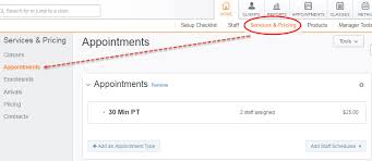 Book a class or appointment. Appointments Setup Assign Availability And Pricing