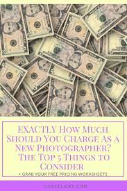 Exactly How Much Should You Charge As A New Photographer The Top 5 Things To Consider Money Saving Tips Saving Money Money